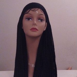 Braided lace front wig